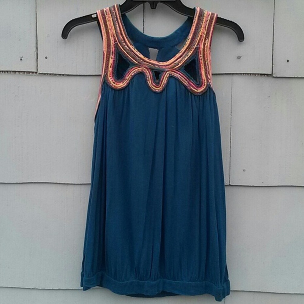 Anthropologie C. Keer Remnant Top